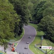 vscc cadwell 169 the view of barn corner down to the finishing straight looking from park straight
