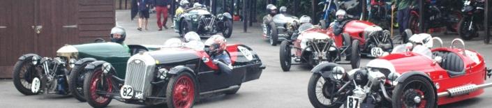 Shelsley Morgans waiting to go to the start line