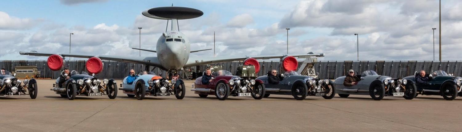 Visit to RAF Waddington by Morgan Three Wheeler Club